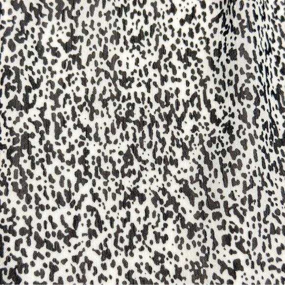 Bar III Black & White Speckled Print Dress w/ Geometric Cutouts – Size Large - Picture 3 of 7